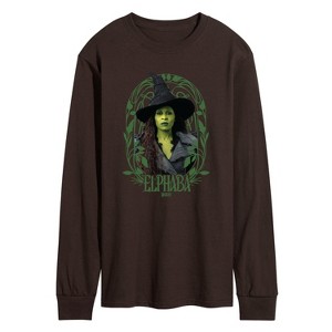 Men's - Wicked - Art Noveau Elphaba Long Sleeve Graphic T-Shirt - 1 of 3
