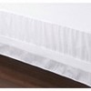 Queen Bed Skirt with White Dust Ruffle, Split Corner, 14 - Inch Drop 60 By 80 Inches - 3 of 4