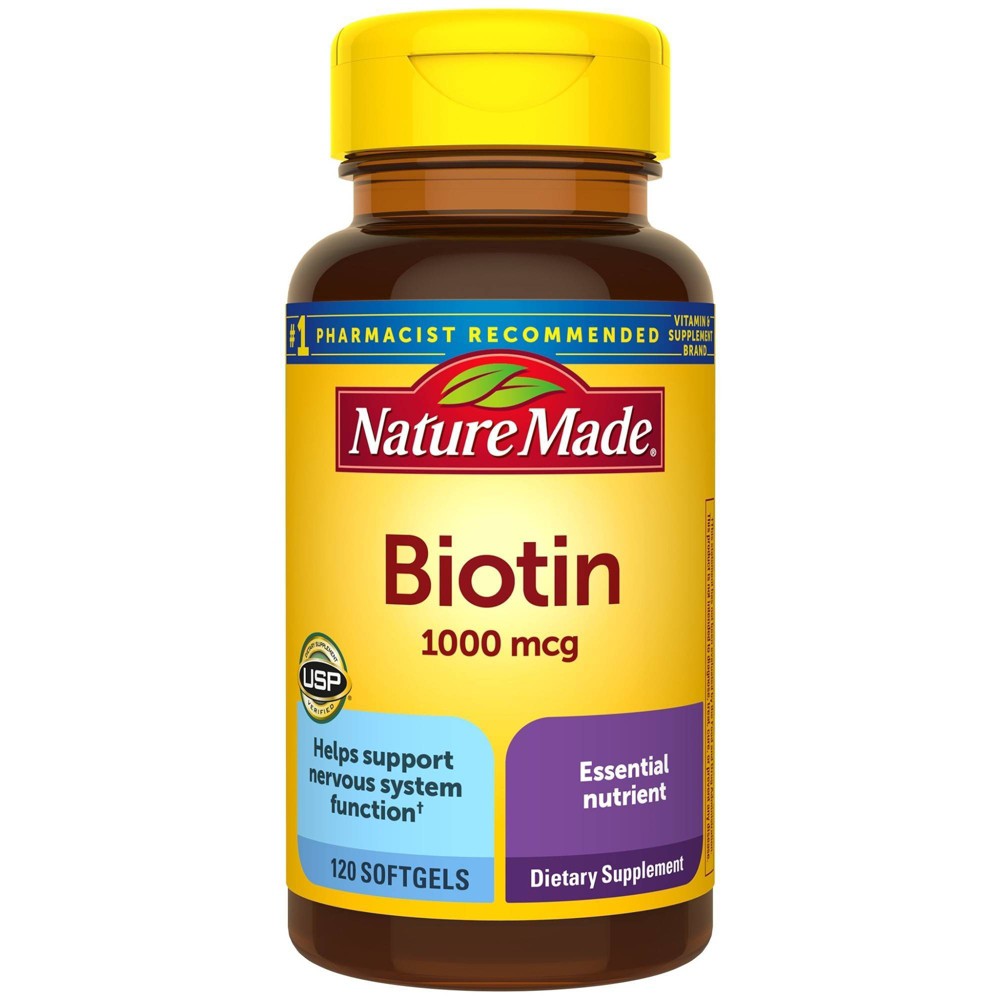 Photos - Vitamins & Minerals Nature Made Biotin 1000 mcg Softgels - 120ct