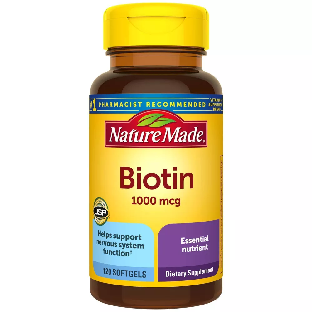 Nature Made Biotin 1000 mcg Softgels - 120ct - biotin supplement options