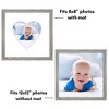 Americanflat 12" x 12" Picture Frame with Mat - Round & Heart Designs - Stylish Decor for Living Rooms, Dorms, Offices & More - 4 of 4