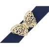 INSPIRE CHIC Women's Gold Butterfly Stretchy Vintage Elegant Elastic Waistband Belts 1 Pc - 2 of 4