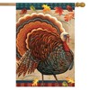 Fall Turkey House Flag Thankskgiving Autumn Tom 28" x 40" Briarwood Lane - 2 of 4