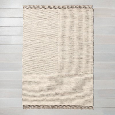 Photo 1 of 5' x 7' Heathered Area Rug Oatmeal - Hearth & Hand™ with Magnolia