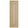 Braided Printed Pattern Rug, Soft Foldable Low Pile Non-Slip Floor Mat, Farmhouse Bordered Indoor Carpet for Living Room, Bedroom - 2 of 4