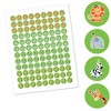 Big Dot of Happiness Jungle Party Animals - Birthday Party or Baby Shower Round Candy Sticker Favors - Labels Fits Chocolate Candy (1 sheet of 108) - 2 of 4