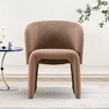 XINGHANZHENXUAN White 1 piece Modern Teddy Upholstered Accent Chair, Single Sofa Chair for Dining, Bedroom & Living Room - 2 of 4