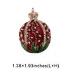Unique Bargains Christmas Brooches YNCP7816 Alloy Dripping Wax Red Green 1.38"x1.93" 1 Pc - 3 of 4