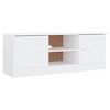 vidaXL TV Stand ALTA White 44.1 in.x13.8 in.x16.1 in. Solid Wood Pine - 2 of 4