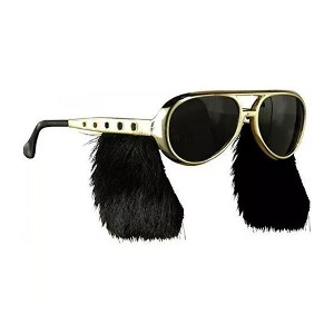 Forum Novelties Rock N Roll Costume Glasses With Sideburn - 1 of 3