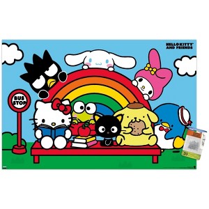 Trends International Hello Kitty and Friends: 21 Core - Group Bus Stop Unframed Wall Poster Prints - 1 of 4