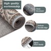 Washable Area Rug Vintage Traditional Floor Cover Foldable Thin Accent Indoor Distressed Non Slip Carpet Floral Print Mat Bedroom Living Room Bathroom - 3 of 4