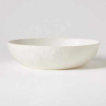 Stoneware Ceramic Round Serving Bowl Cream - Threshold™ designed with Studio McGee