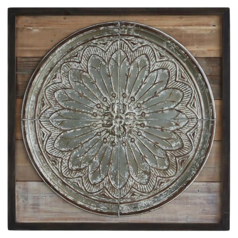 Wood and Tin Wall Décor - image 1 of 4