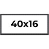 PosterPalooza | Panoramic Linear Black Picture Frame - UV Acrylic, Foam Board Backing, Hanging Hardware - 2 of 4