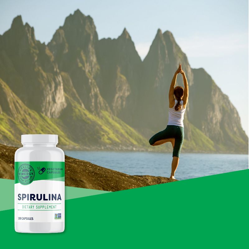 Vimergy Natural Spirulina Capsules – Super Greens Supplement, 2 of 7