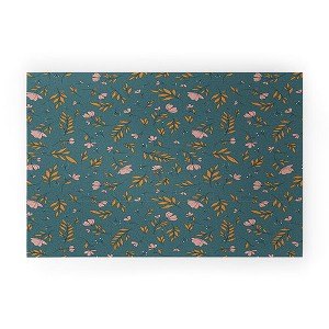 The Optimist I Can See The Change Floral Small Looped Vinyl Welcome Mat - Society6 - 1 of 4