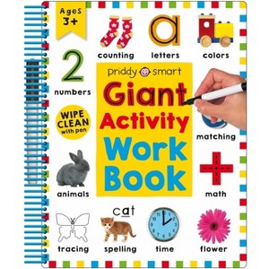 Wipe Clean Giant Activity Workbook -  (Wipe Clean) by Roger Priddy (Paperback) - 1 of 1