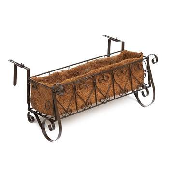 The Lakeside Collection Decorative Rail or Fence Planters
