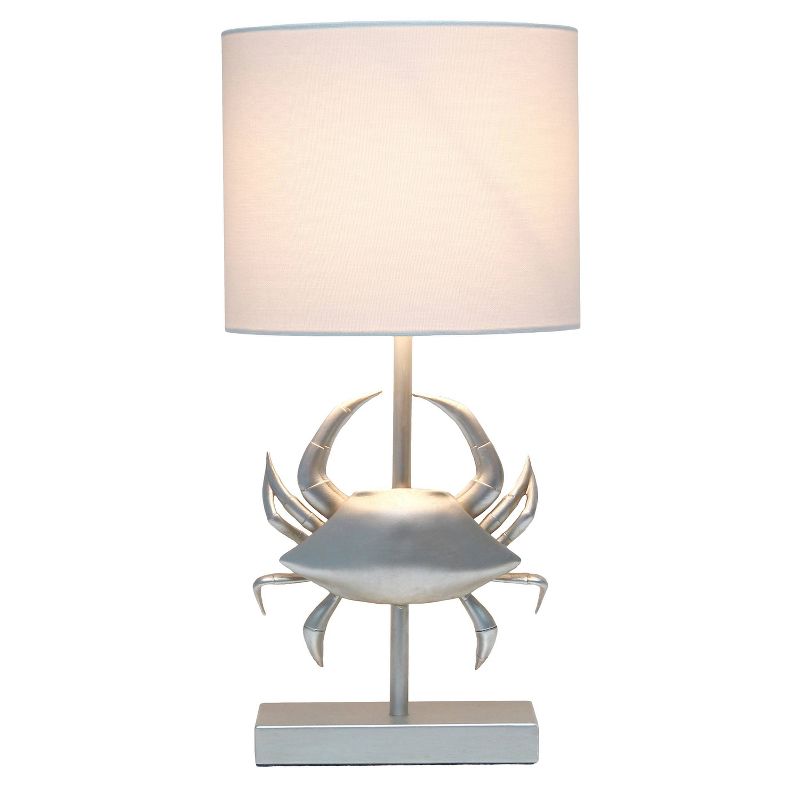 18.25" Shoreside Tall Coastal Pinching Crab Shaped Bedside Table Desk Lamp - Simple Designs, 2 of 10