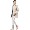 INSPIRE CHIC Women's Christmas Peter Pan Collar Double Breasted Long Trench Winter Pea Coat - 4 of 4