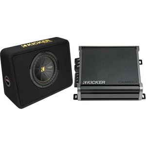 Kicker 10 Inch Comp Truck Bass Package 50TCWC104 with 46CXA8001 Bundle - 1 of 4