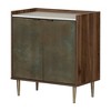 South Shore 41.5" Decorative Storage Cabinet Olive Green: Metal Frame, Adjustable Shelves, Wall Anchor - 2 of 4