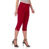 Rekucci Women's Pull-On Mid-Rise Straight-Leg Capri Pants with Tummy Control and Hidden Pocket - 2 of 4