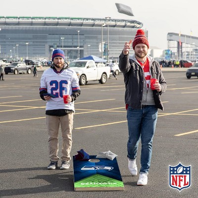 Seattle Seahawks 2'x4' Solid Wood Cornhole Set with Bean Bags