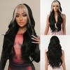 Jessie's Wig 26 Inch Long Wavy Bangs Wig Synthetic Hair Blonde Color Highlights 1 Pc/Pack - 2 of 4