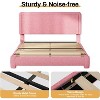 Dyonery Boucle Bed Frame,Black Upholstered Teddy Fabric Bed Frame with Headboard,No Box Spring Required, Adjustable Headboard, Easy Assembly - 4 of 4