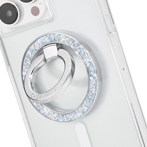 PopSockets Magnetic Phone Grip with MagSafe, Magnetic Adapter Ring Included  - Clear