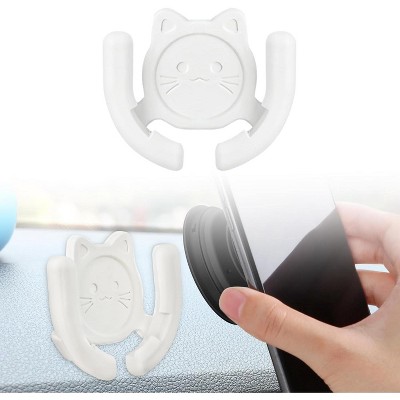 TruAIR Cat Design PopSocket Car Mount with Strong Adhesive Base
