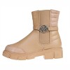 bebe Girl's Fashion Chelsea Boots Ankle Shoes for Kids with Back Quilted Collar - 3 of 4
