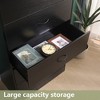 SUGIFT 5 Drawer Dresser, Modern Wood Chest of Drawers for Bedroom, Black - 3 of 4