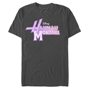 Mens Hannah Montana Purple Logo T Shirt - 1 of 4