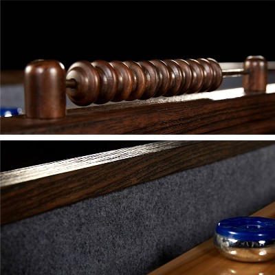 Barrington 12-Foot Rustic Wood Shuffleboard Table with Storage
