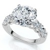 Pompeii3 Certified 5Ct Diamond Engagement Ring 14k Gold or Platinum Lab Created - 3 of 4