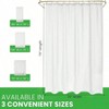 Cotton Shower Curtain Liner, 70x74 Inch, Lightweight, Washable, Odor - Free, Non - Toxic, Stylish Bathroom Drape. - 4 of 4