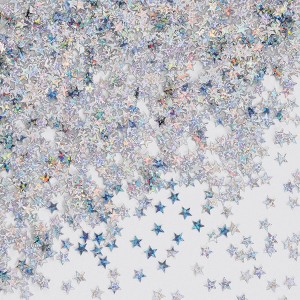 Beistle Silver Holographic Stars Confetti, 4 bags of .5 oz (4/Pkg) Multicolored - 1 of 4