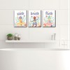 Big Dot of Happiness Let's Be Fairies - Fairy Garden Kids Bathroom Rules Wall Art - 7.5 x 10 inches - Set of 3 Signs - Wash, Brush, Flush - 2 of 4