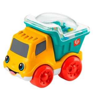 Fisher-Price Baby Toy Poppity Pop Dump Truck Push-Along Vehicle with Fine Motor Activities For Infants Ages 6+ Months - 1 of 4