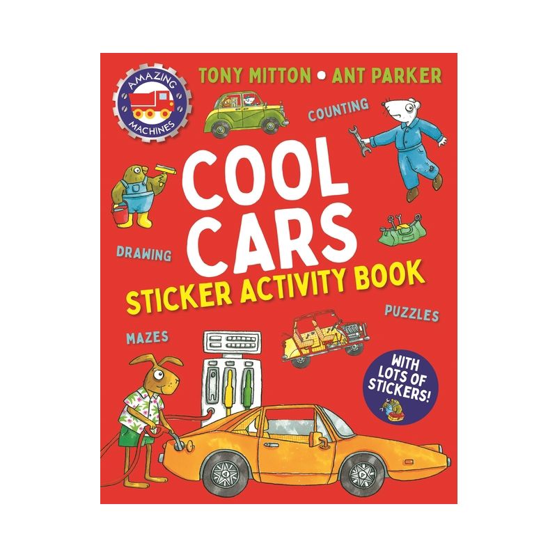 Amazing Machines Cool Cars Activity Book - by  Tony Mitton (Paperback), 1 of 2