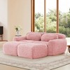 80'' Convertible Sectional Sofas with Chaise, Ottoman, 32D High-Density Sponge, and Anti-Slip Bottom Design - 3 of 4