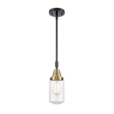 Dover - 1 Light Stem Hung Mini Pendant In Traditional Style-11.38 Inches Tall and 4.5 Inches Wide