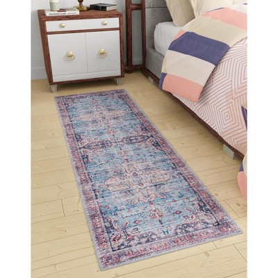 Unique Loom Maahru Collection Area Rug - Blue Moon