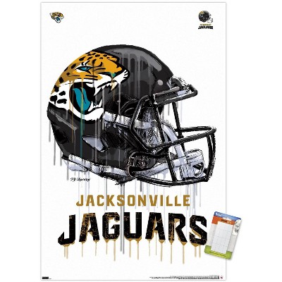 Trends International NFL Jacksonville Jaguars - Travis Etienne Jr. 22  Unframed Wall Poster Print White Mounts Bundle 22.375 x 34