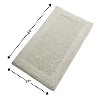 Knightsbridge Naples 220 GSF Non Skid Back Bath Rug 17 x 24 - Ivory - 3 of 4