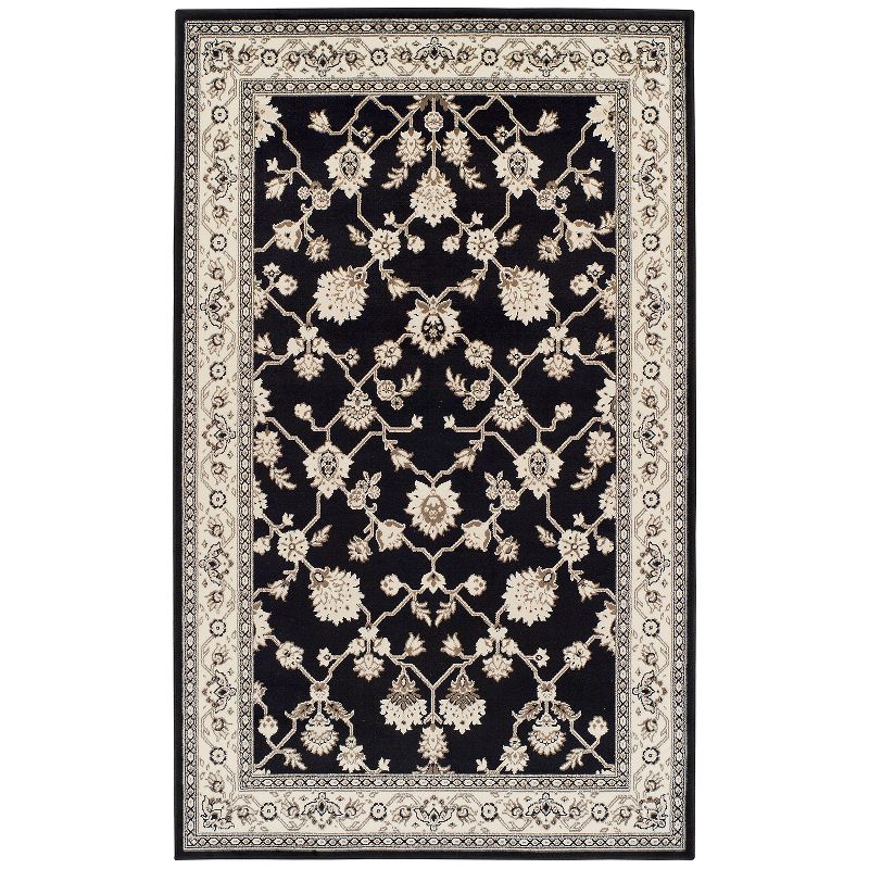 Traditional Floral Indoor Hallway Entryway Runner Rug by Blue Nile Mills, 1 of 6