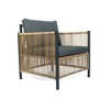 SKRAN New Comming Outdoor Patio Brown PE Wicker Sofa Set   with Grey Cushion for Backyard Poolside Garden - 2 of 4